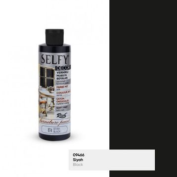 Rich 874 Selfy Decor 240 CC Siyah Akrilik Boya