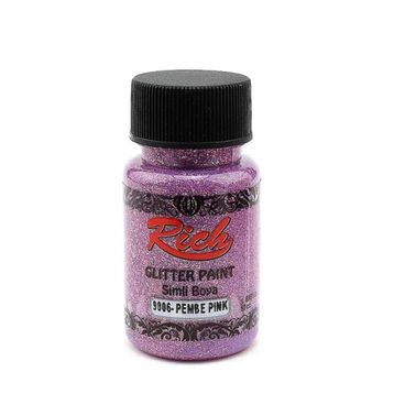 Rich 9006 Pembe 50 cc Paint Simli Glitter Boya