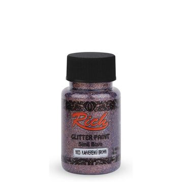Rich 9022 Kahverengi 50 cc Paint Simli Glitter Boya