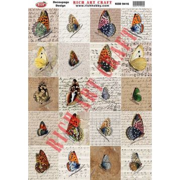 Rich 9416 33x48 cm Dekupaj Kağıdı