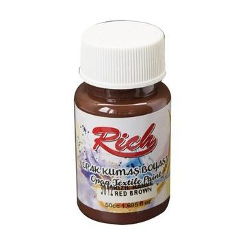 Rich Akrilik Kızıl Kahve 50 cc Kumaş Boyası