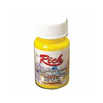 Rich Akrilik Sarı 50 cc Kumaş Boyası