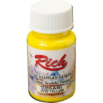 Rich Akrilik Sarı 50 cc Kumaş Boyası