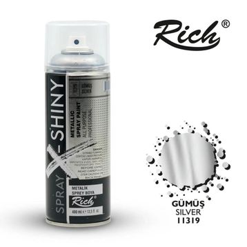 Rich Art-X Spray-X 113119 Gümüş 400 ml Sprey Boya
