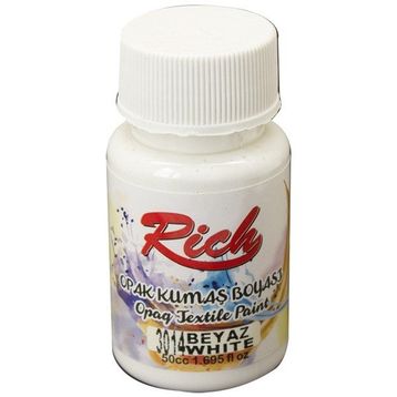 Rich Beyaz 3014 Opak 50 cc Kumaş Boyası