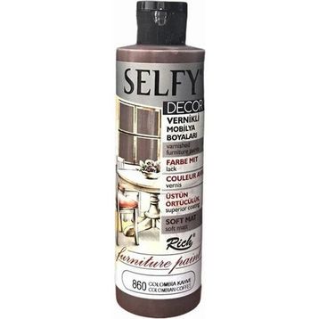 Rich Boya 860 Colombia Kahve 240 cc Selfy Decor Vernikli Mobilya Boyası