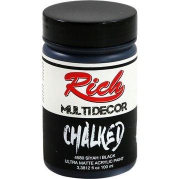 Rich Chalked 4580 Siyah 100cc Akrilik Boya