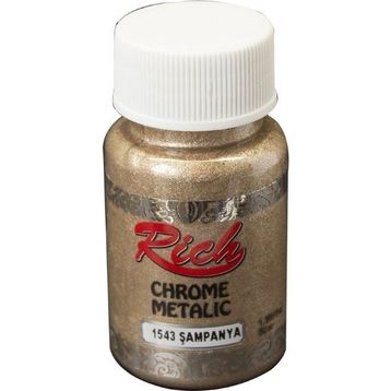 Rich Chrome 1543 Metalik Şampanya 50 cc Akrilik Boya