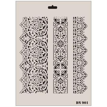 Rich Dantel Seri DN-901 35x25 cm Stencil