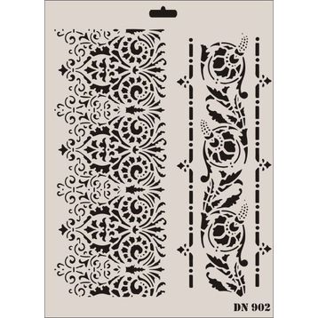 Rich Dantel Seri DN-902 35x25 cm Stencil