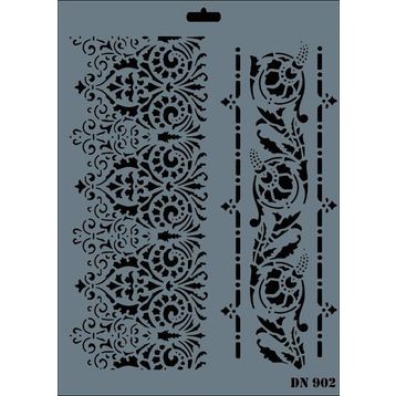 Rich Dantel Seri DN-902 35x25 cm Stencil
