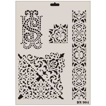 Rich Dantel Seri DN-904 35x25 cm Stencil