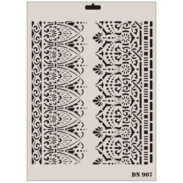 Rich Dantel Seri DN-907 35x25 cm Stencil