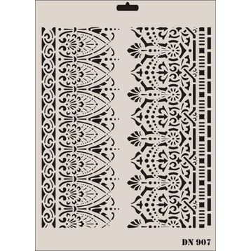 Rich Dantel Seri DN-907 35x25 cm Stencil