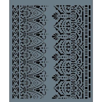 Rich Dantel Seri DN-907 35x25 cm Stencil