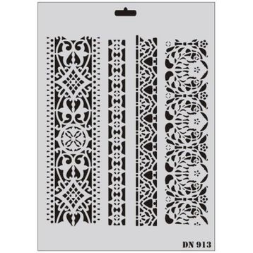 Rich Dantel Seri DN-913 35x25 cm Stencil