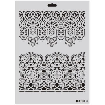 Rich Dantel Seri DN-914 35x25 cm Stencil