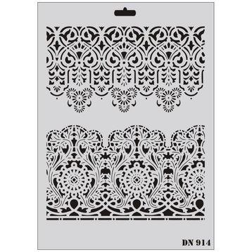 Rich Dantel Seri DN-914 35x25 cm Stencil