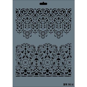 Rich Dantel Seri DN-914 35x25 cm Stencil