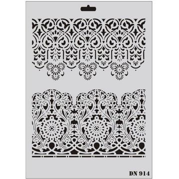 Rich Dantel Seri DN-914 35x25 cm Stencil