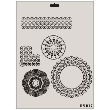 Rich Dantel Seri DN-917 35x25 cm Stencil