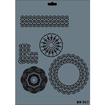 Rich Dantel Seri DN-917 35x25 cm Stencil