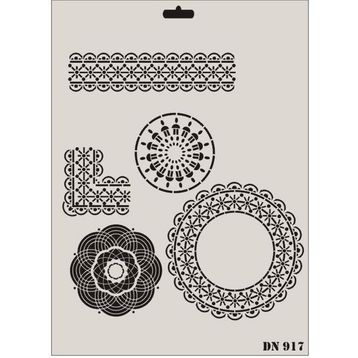 Rich Dantel Seri DN-917 35x25 cm Stencil