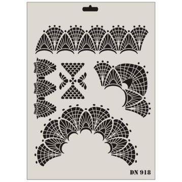 Rich Dantel Seri DN-918 35x25 cm Stencil