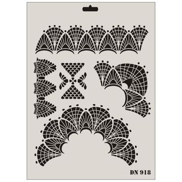 Rich Dantel Seri DN-918 35x25 cm Stencil