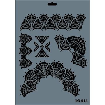 Rich Dantel Seri DN-918 35x25 cm Stencil