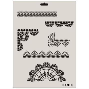 Rich Dantel Seri DN-919 35x25 cm Stencil