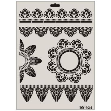 Rich Dantel Seri DN-924 35x25 cm Stencil