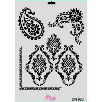 Rich Dantel Seri DN-926 35x25 cm Stencil