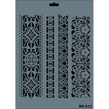 Rich DN-913 Dantel Stencil 25x35 cm Boyama Şablonu