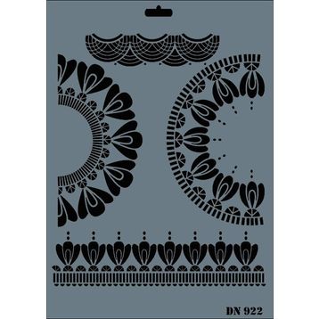 Rich DN-922 Dantel Seri 35x25 cm Stencil