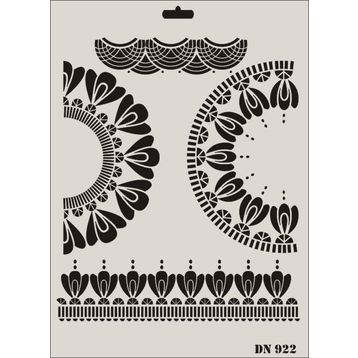 Rich DN-922 Dantel Seri 35x25 cm Stencil