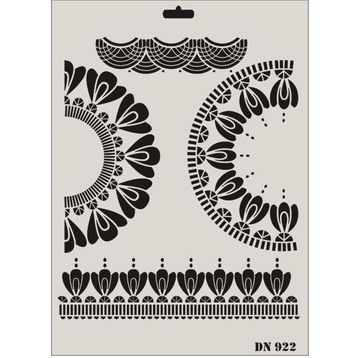 Rich DN-922 Dantel Seri 35x25 cm Stencil