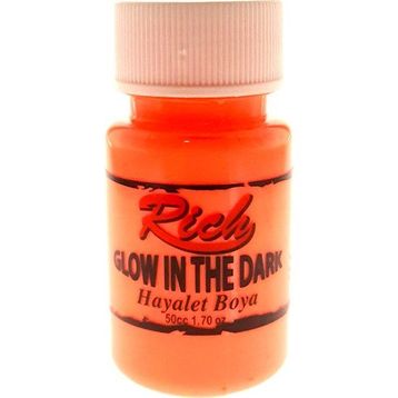Rich Glow in the Dark 50 cc Turuncu Hayalet Boya