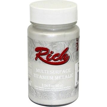 Rich İnci 2500 Rich Multi Surface Titanium Metalic Boya 90 Ml