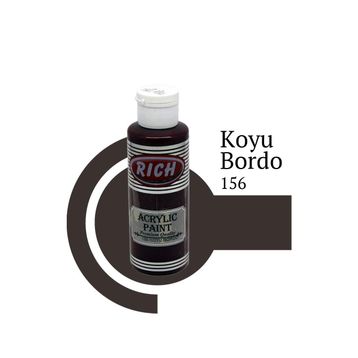 Rich Koyu Bordo 130 cc Akrilik Boya