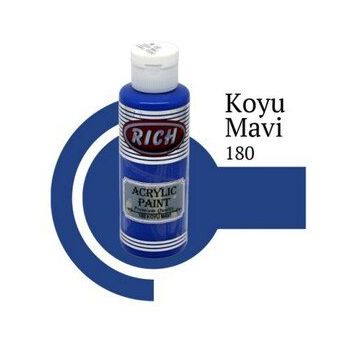 Rich Master 180 Koyu Mavi 120 cc Akrilik Boya