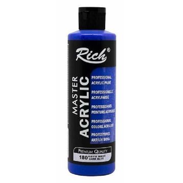 Rich Master 180 Koyu Mavi 120 cc Akrilik Boya
