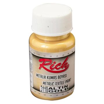 Rich Metalik Altın 50 cc Kumaş Boyası