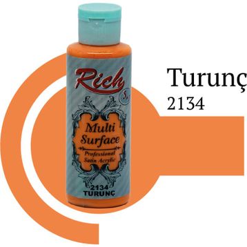 Rich MLT2134 Multi Surface Turunç 130 cc Akrilik Boya