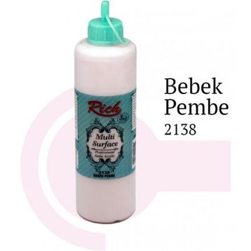 Rich Multi 2138 500 ml Bebek Pembe Akrilik Boya