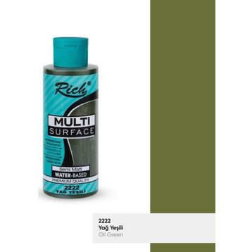 Rich Multi 2222 Yağ Yeşili 120 CC Akrilik Boya