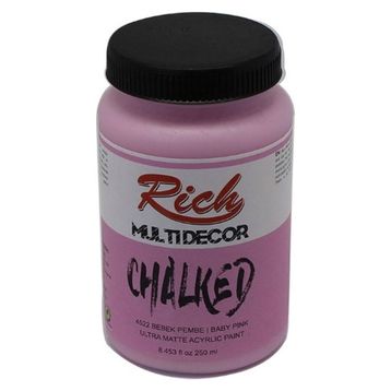 Rich Multi Decor Chalked 250 cc Bebek Pembe Akrilik Boya