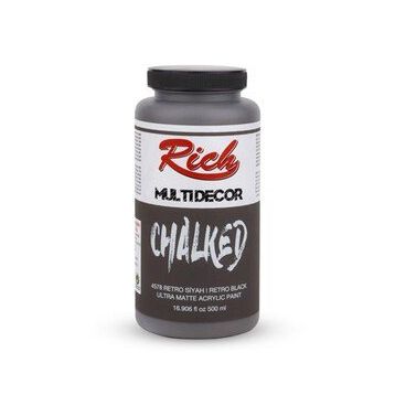 Rich Multi Decor Chalked 500 cc Retro Siyah Akrilik Boya