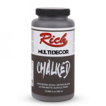 Rich Multi Decor Chalked 500 cc Retro Siyah Akrilik Boya