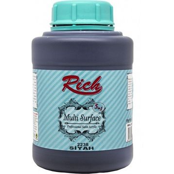 Rich Multi Surface 1250 cc Is Siyah Akrilik Boya